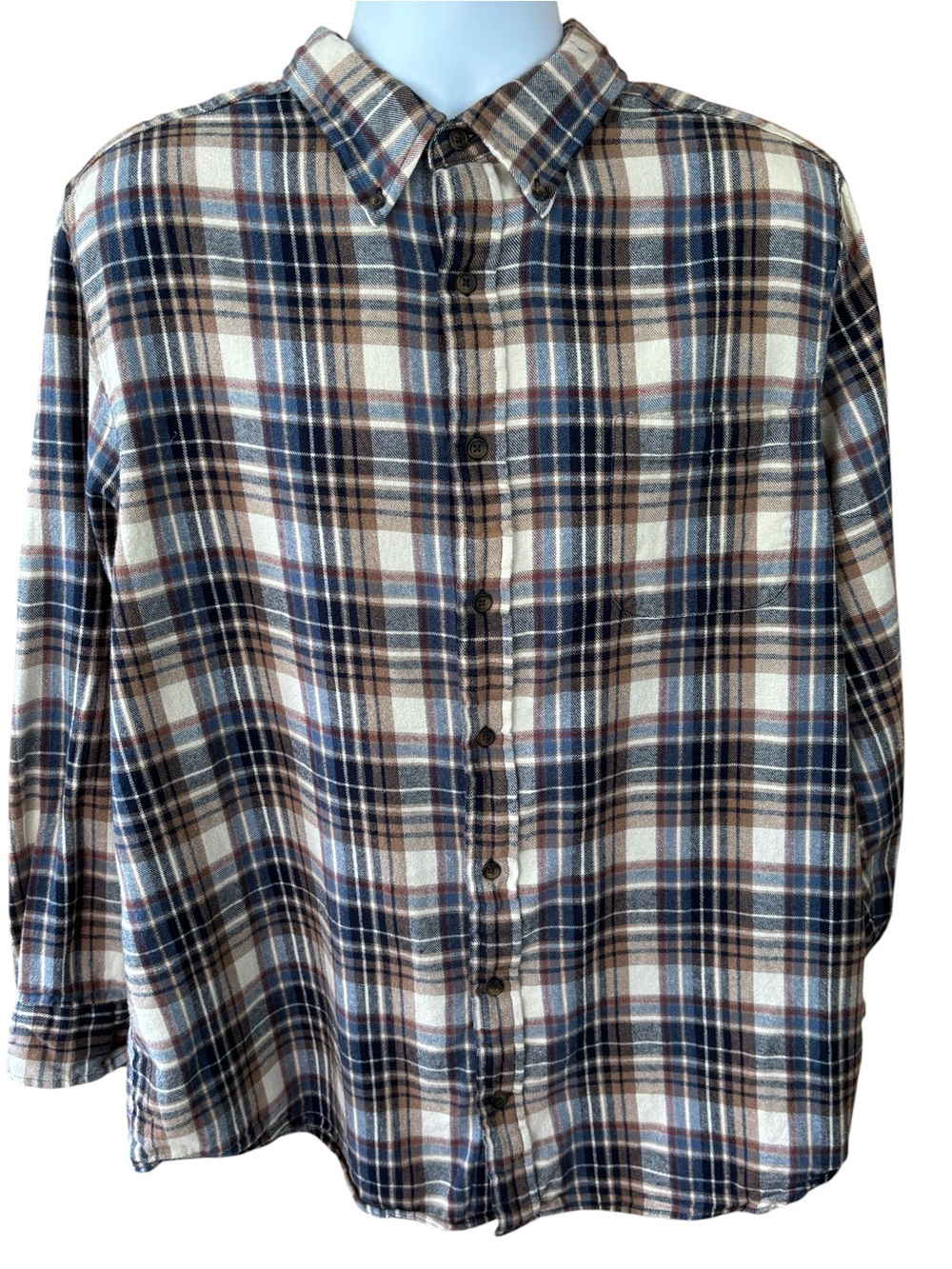 Saddlebred Big and Tall flannel shirt, size 2XLT, soft, gorpcore, fall, outdoors